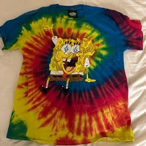 J Balvin x Louis De Guzman Spongebob Squarepants Tie Dye Shirt